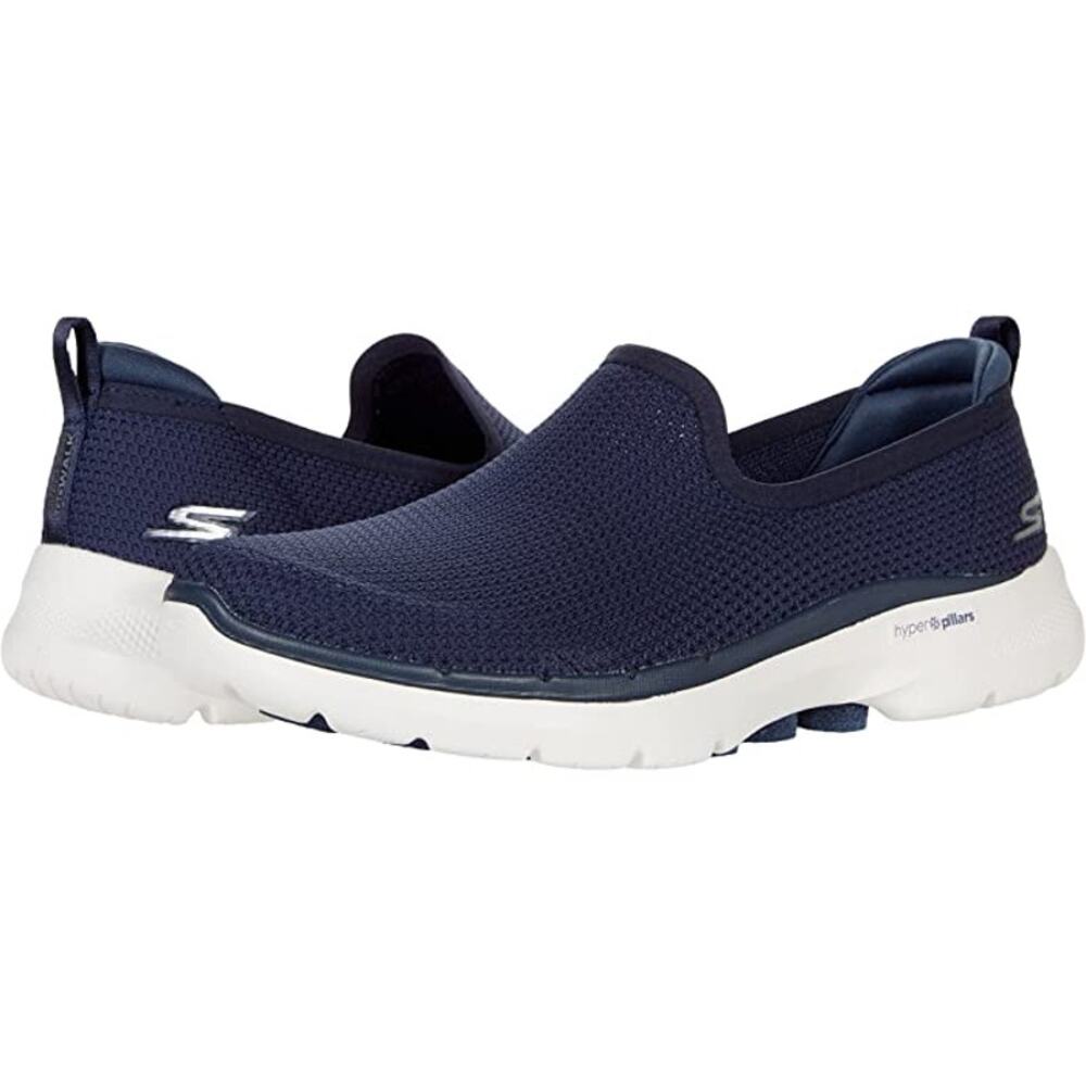 Skechers Go Walk 6 Clear Virtue Slip On Walking Shoes Navy Women's Size 9 NWT
